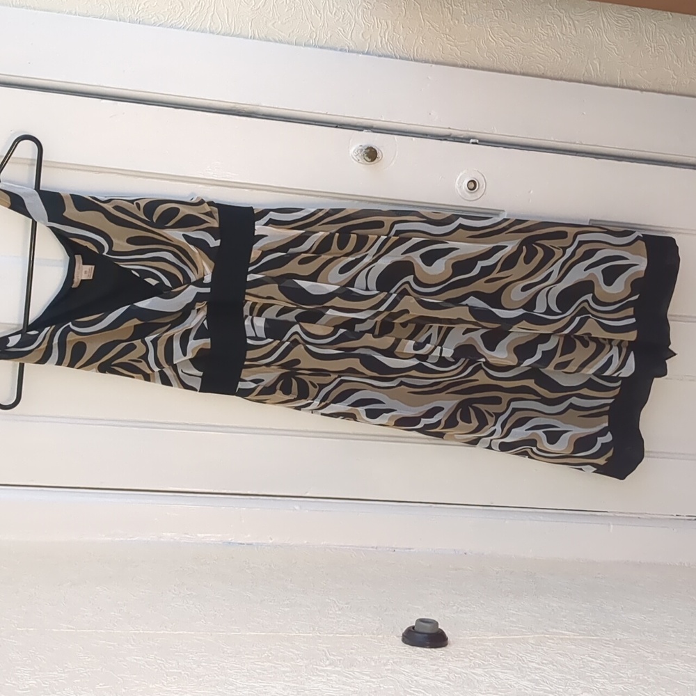 EUC animal print colored sleeveless dress